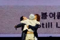 BIGBANG members G-Dragon, Taeyang and Daesung.
