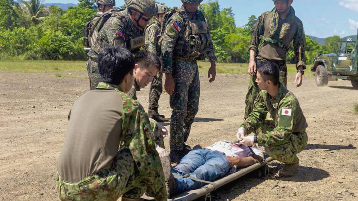 JAPANESE and filipino troops train together regularly. beginning 22 August, a new 
logistics pact will make those exercises easier to supply and support.