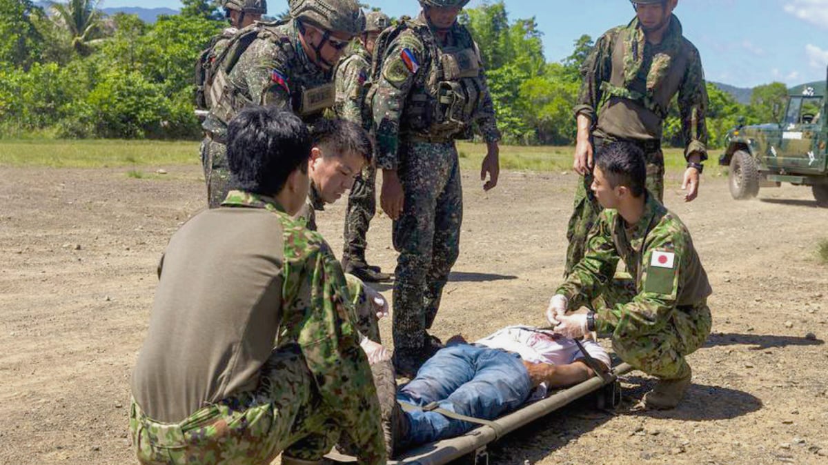JAPANESE and filipino troops train together regularly. beginning 22 August, a new 
logistics pact will make those exercises easier to supply and support.