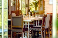 An inviting setting where calm conversation flows.