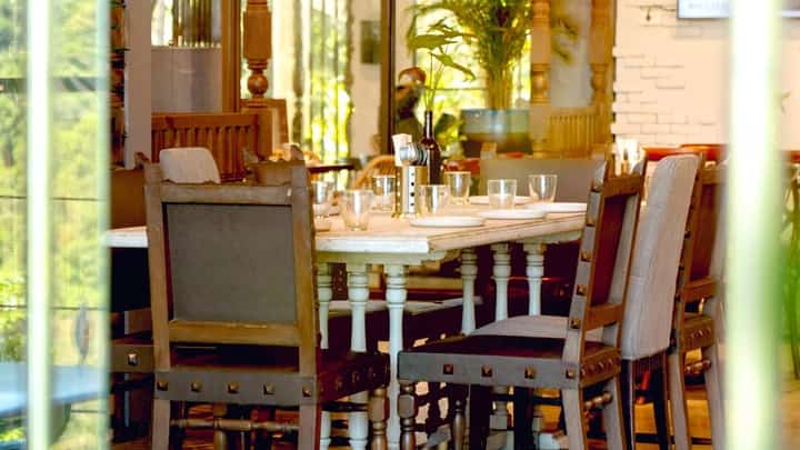 An inviting setting where calm conversation flows.
