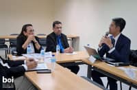 (L-R) BOI Investments Promotion Service Executive Director Evariste Cagatan, BOI Managing Head Ceferino Rodolfo, and Beifang General Manager of its International Department and Director for its Americas Market Zhang Zhihao.