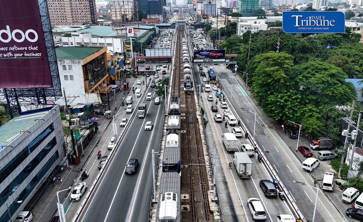 (July 31 2026) Metro Rail Transit line 3 (MTR3) seen running at the train track passing in Quezon City on Friday July 31 2026.  The MRT-3 offers free rides every Wednesday for the month of August for National ID holders, the free rides will be available for morning from 7 a.m. to 9 a.m. and from 5 p.m. to 7 p.m. in the afternoon, to avail, commuters will have to present their National ID whether physical, digital, or the ePhilID on paper format. Photo/Analy Labor