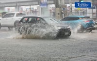 Heavy downpour in QC 
