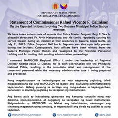 2 Ilocos Norte cops relieved over alleged threat against priest