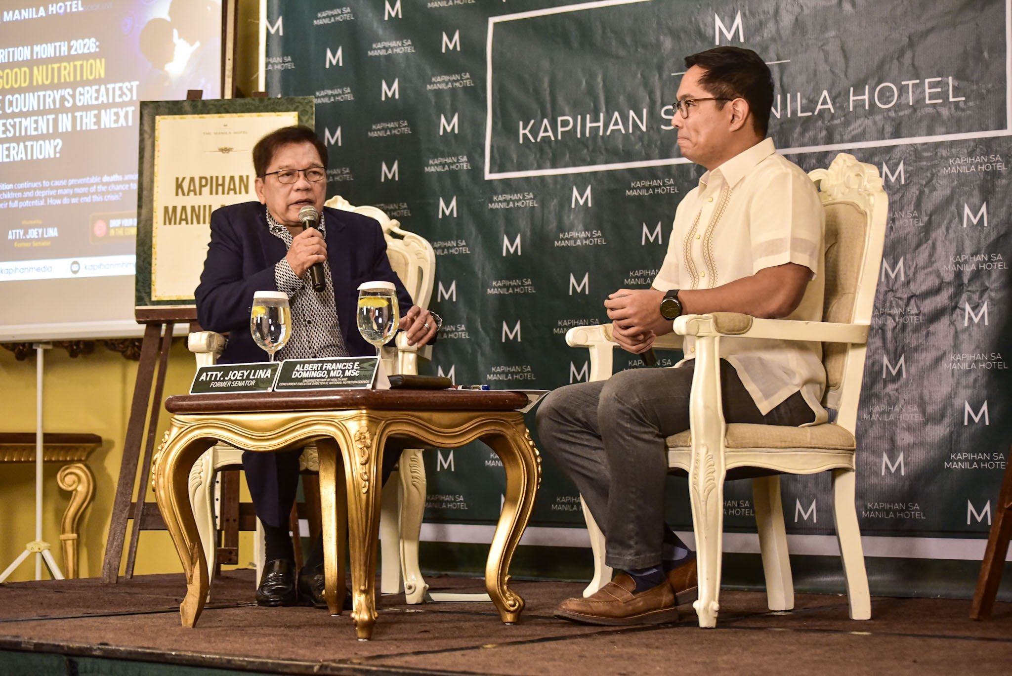 Kapihan with Department of Health Undersecretary and National Nutrition Council Executive Director Dr. Albert Francis Domingo
