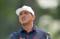 RICO Hoey hits his tee shot on the fourth hole during the opening round of the 2026 Rocket Classic at Detroit Golf Club in Detroit, Michigan on Thursday.