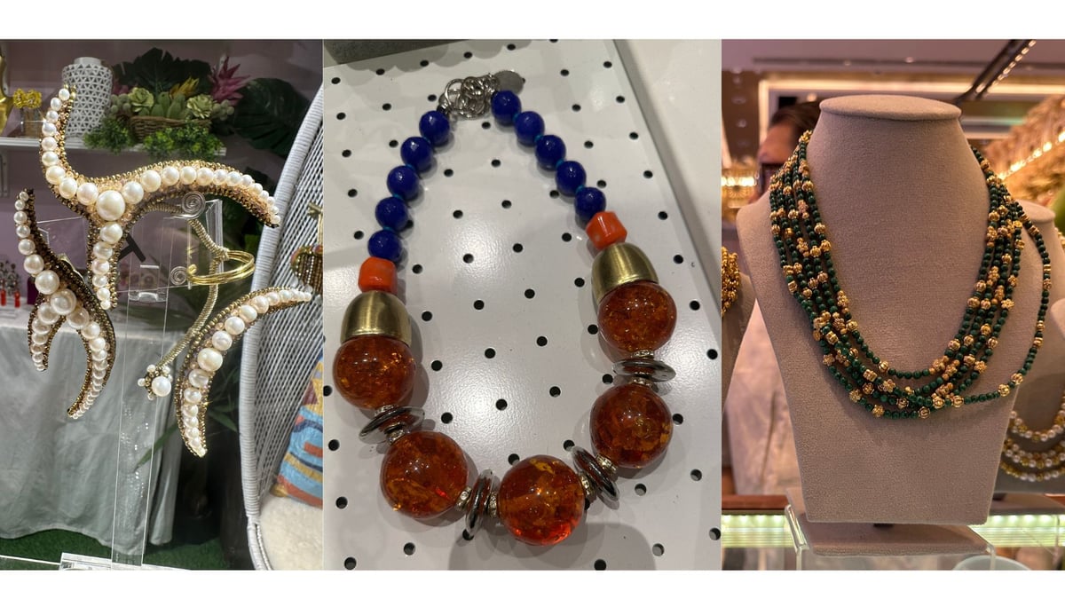 Starfish-inspired ear cuff by Farah Abu, Adante Leyesa choker, and gorgeous beads by Fedesta