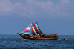 Balangay in Manila Bay