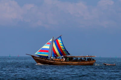 Balangay in Manila Bay