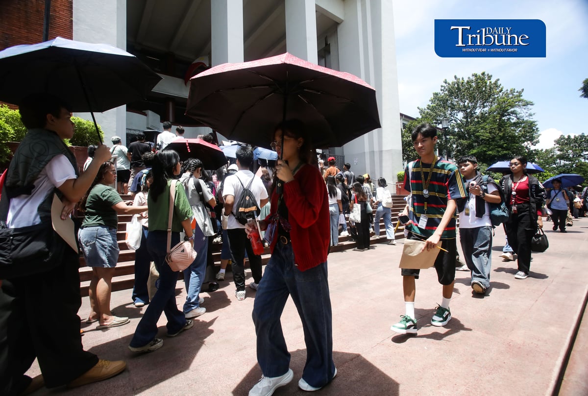 (August 01 2026) University of the Philippines College Admission Test (UPCAT) 2nd batch examinees queuing to enter UP Palma hall to take the exam on Saturday August 1 2026. Photo/Analy Labor