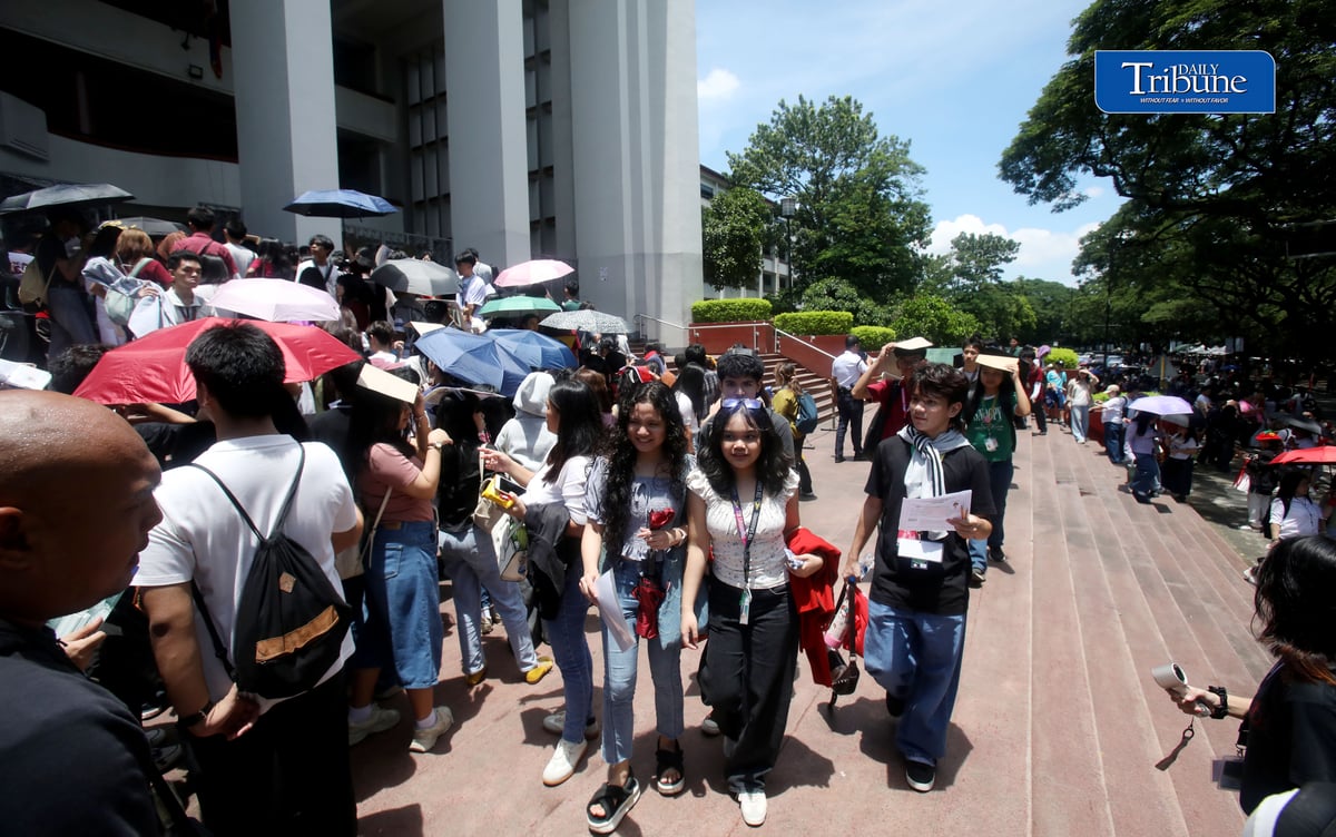 (August 01 2026) University of the Philippines College Admission Test (UPCAT) 2nd batch examinees queuing to enter UP Palma hall to take the exam on Saturday August 1 2026. Photo/Analy Labor