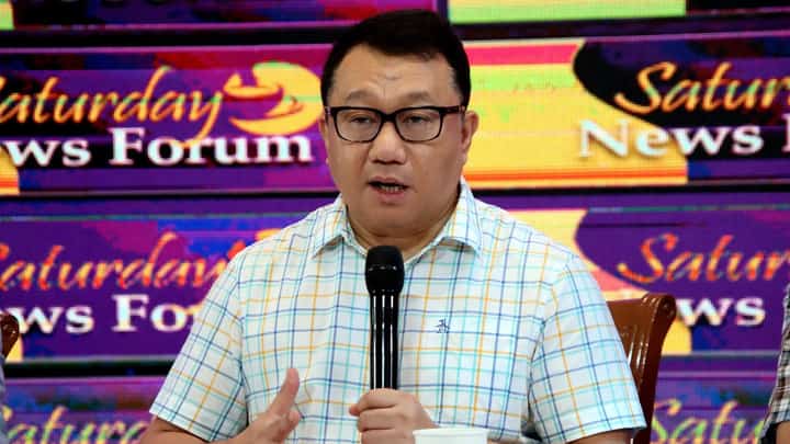 Manila Third District Rep. Joel Chua, a member of the House prosecution panel, attends the Saturday News Forum on 1 August 2026.