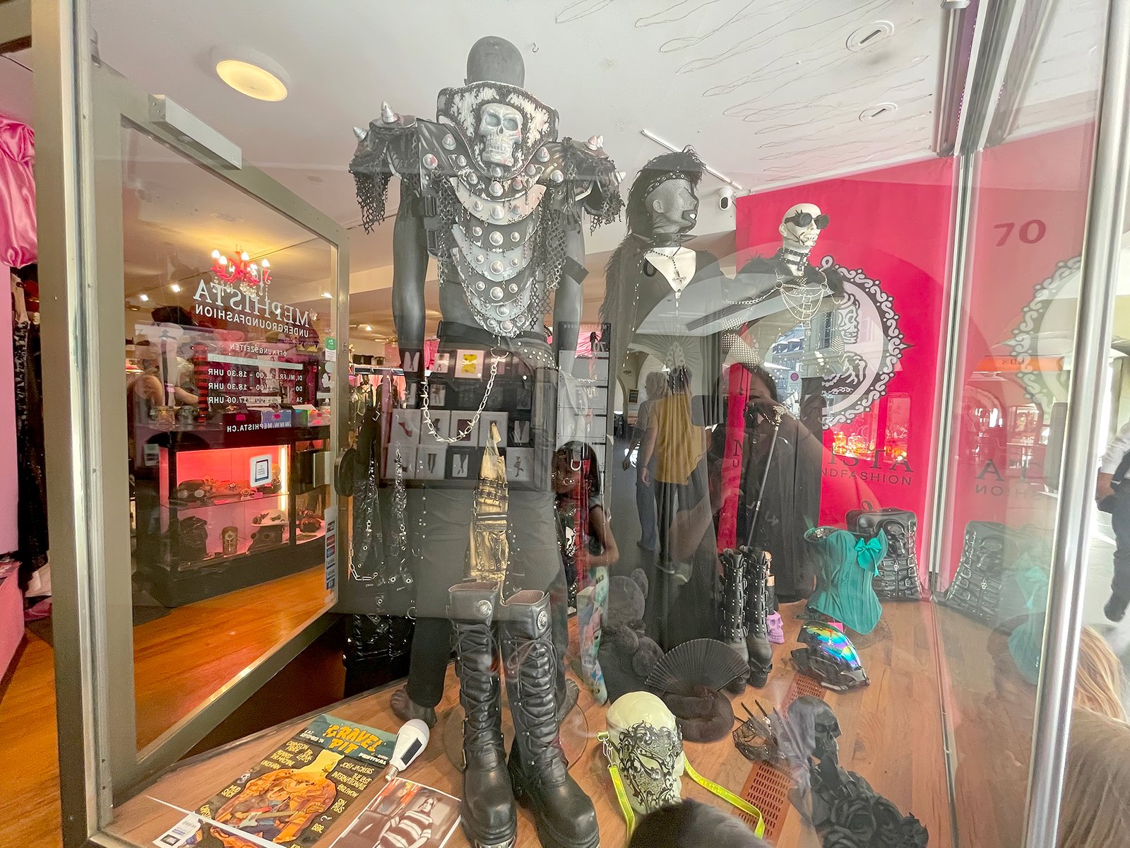 Facade of a punk store.
