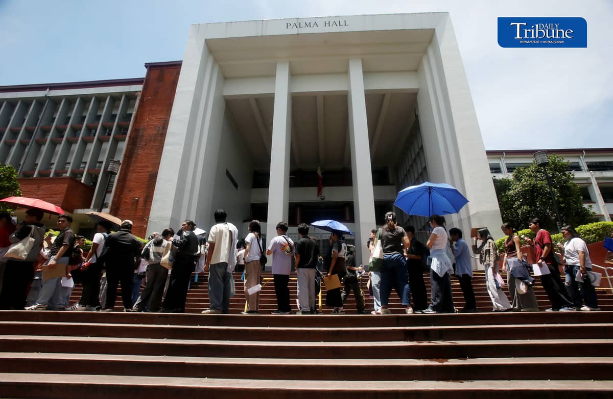(August 01 2026) University of the Philippines College Admission Test (UPCAT) 2nd batch examinees queuing to enter UP Palma hall to take the exam on Saturday August 1 2026. Photo/Analy Labor