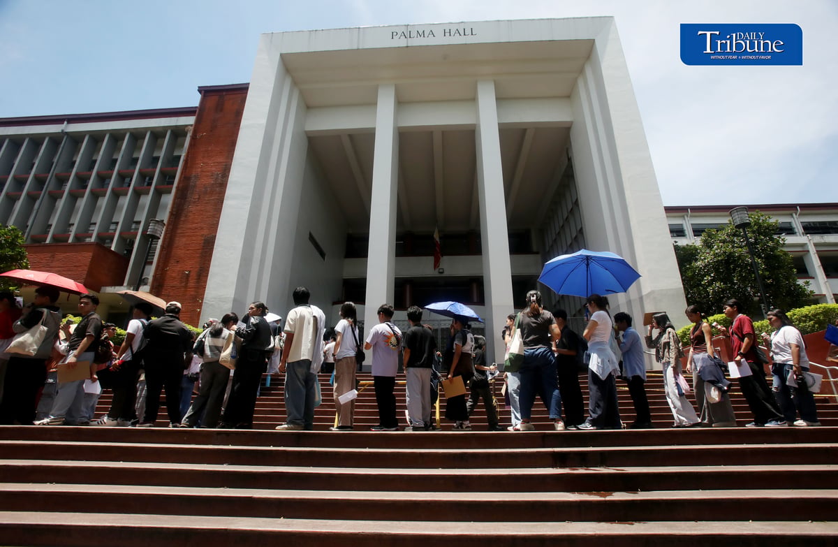 (August 01 2026) University of the Philippines College Admission Test (UPCAT) 2nd batch examinees queuing to enter UP Palma hall to take the exam on Saturday August 1 2026. Photo/Analy Labor