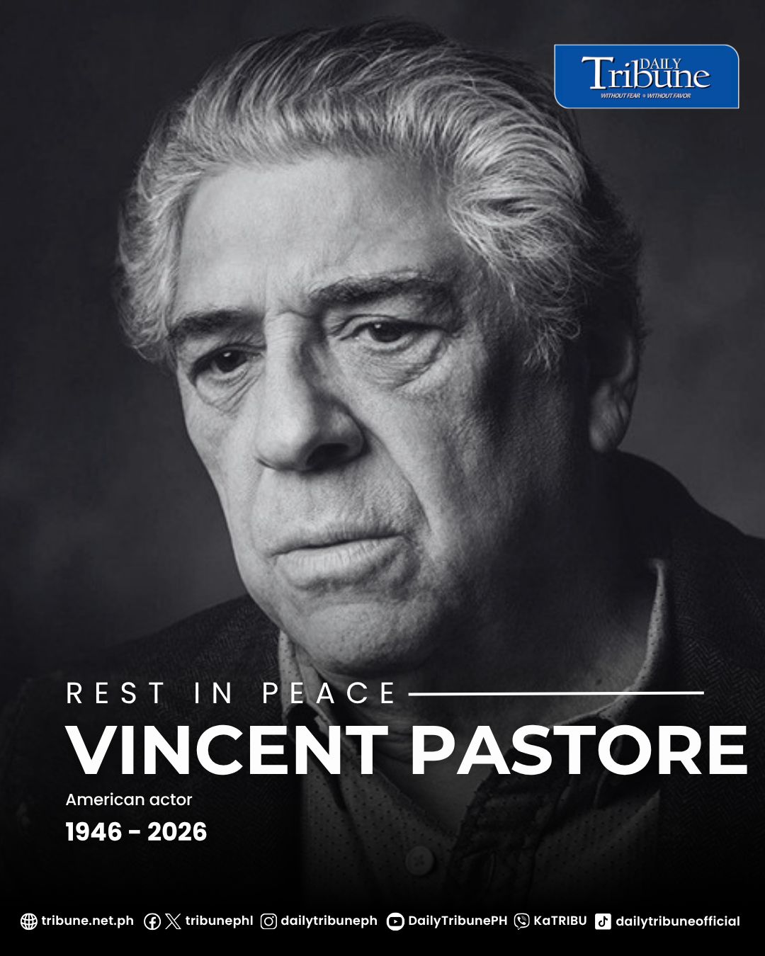 ‘Sopranos’ star Vincent Pastore dies at 80