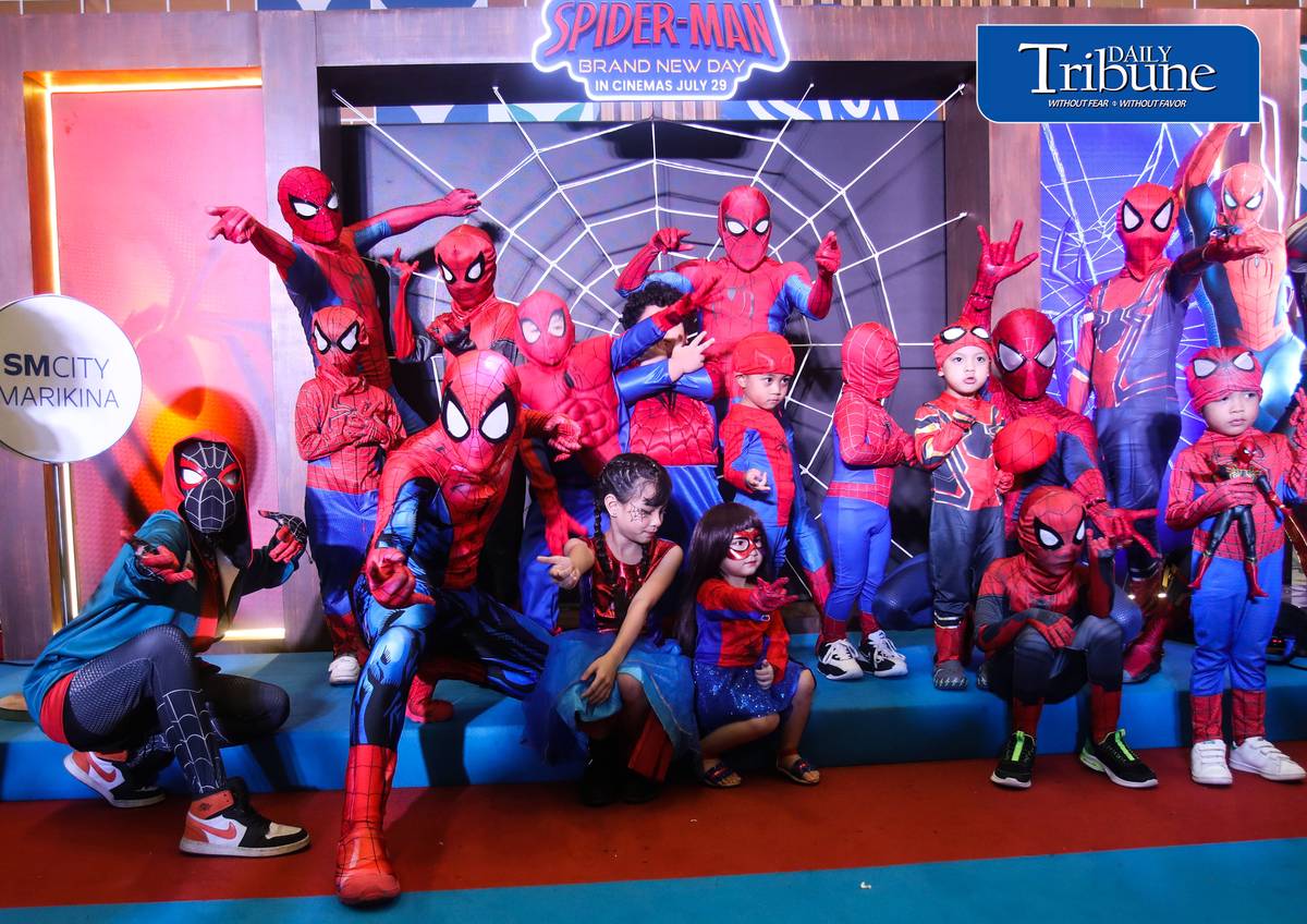 (August 01 2026) Cosplayers join the costume contest and parade during the Spider-Man fandom gathering and celebrating the Spider-man Brand New Day movie, the 4th installment of actor Tom Holland, Zendaya and Fil-Am actor Jacob Batalon in the Spider-man franchise, at SM City Marikina on Saturday, August 1, 2026. Photo/Analy Labor