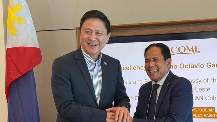 PSC chairman Patrick ‘Pato’ Gregorio and Timor-Leste Ambassador Marciano Octavio Garcia Da Silva formalize their collaboration and cooperation through sports.