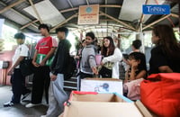 UPCAT Examinees donate pencil 