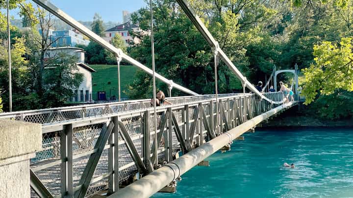 IT'S been a custom in Bern to just jump off the bridge for a cool dip.