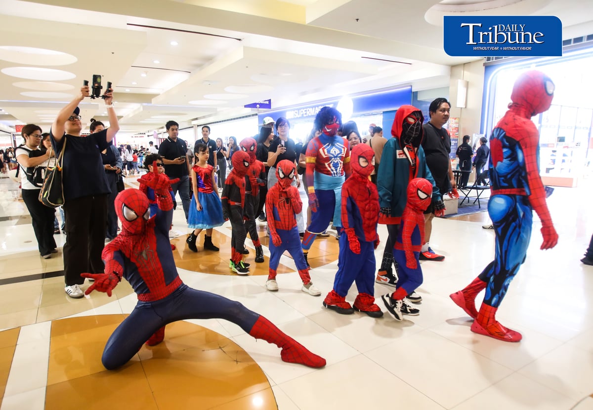 (August 01 2026) Cosplayers join the costume contest and parade during the Spider-Man fandom gathering and celebrating the  Spider-man Brand New Day movie, the 4th installment of actor Tom Holland, Zendaya and Fil-Am actor Jacob Batalon in the Spider-man franchise, at SM City Marikina on Saturday, August 1, 2026. Photo/Analy Labor