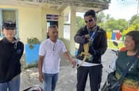 New lease on life Officials show the rescued lizard.