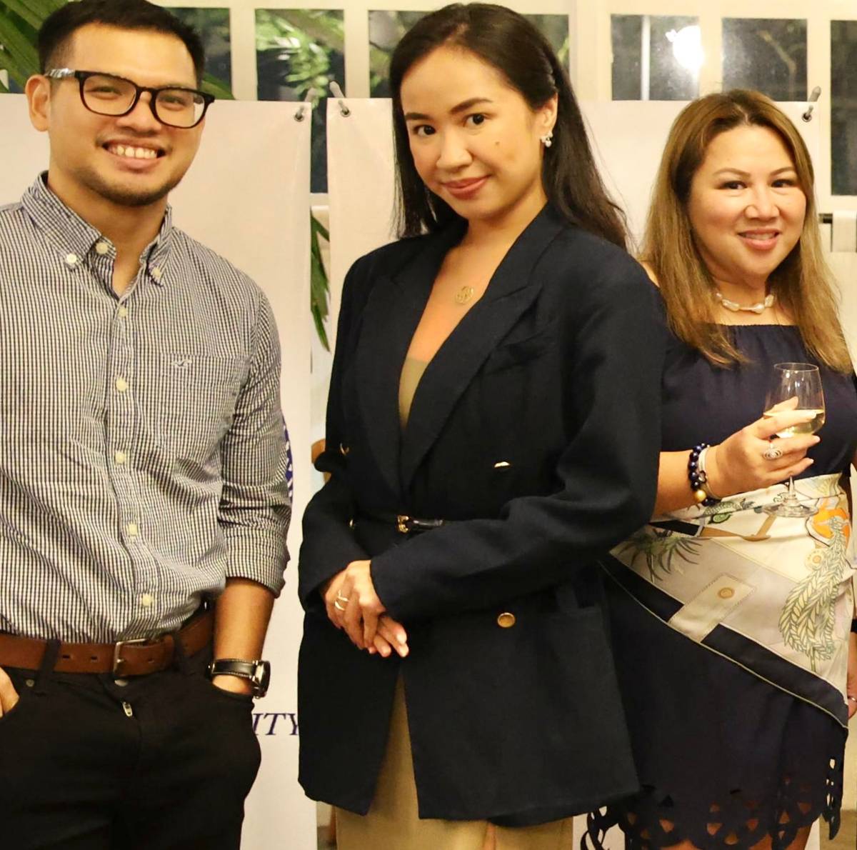 Miguel Carlos, Bettina Gorriceta and Pamela Santos.