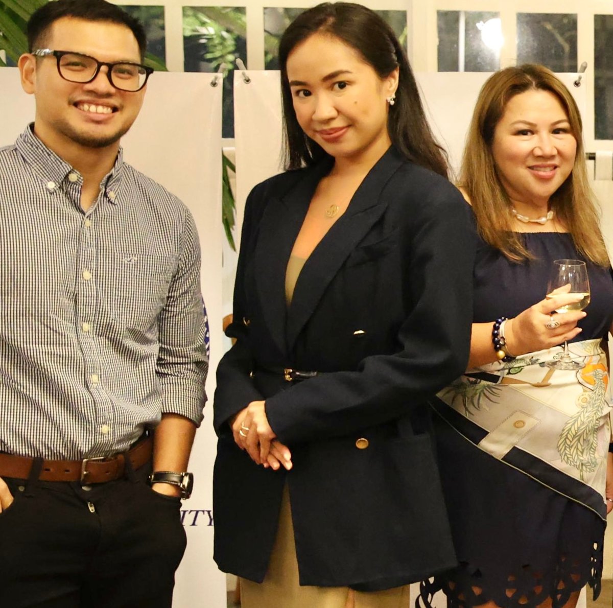 Miguel Carlos, Bettina Gorriceta and Pamela Santos.