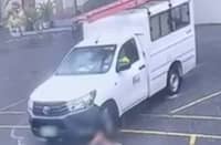 A child was run over by a pickup truck in Quezon City on Saturday, 1 August.