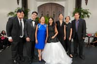 GABRIEL Ramos, John Patrick Packay, First Lady Liza Araneta-Marcos, Shekinah Audrey Saltares, Jasmin Ruth Canares, Irene Marcos Araneta and Raul Sunico.