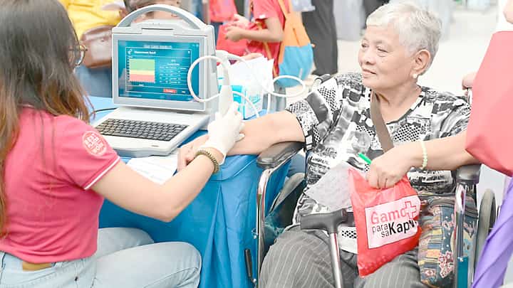 LOLITA undergoes a diagnostic screening during SM Foundation’s annual medical mission at SM City San Pablo in San Pablo, Laguna on 2 July 2026.