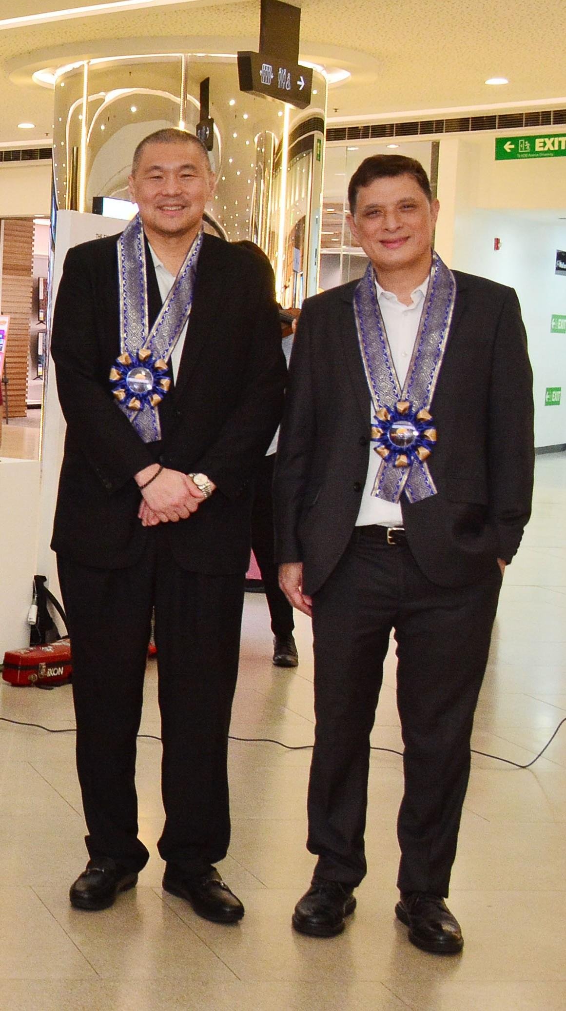 SM Supermalls EVP Jonjon San Agustin and SAVP Ian Mathay.