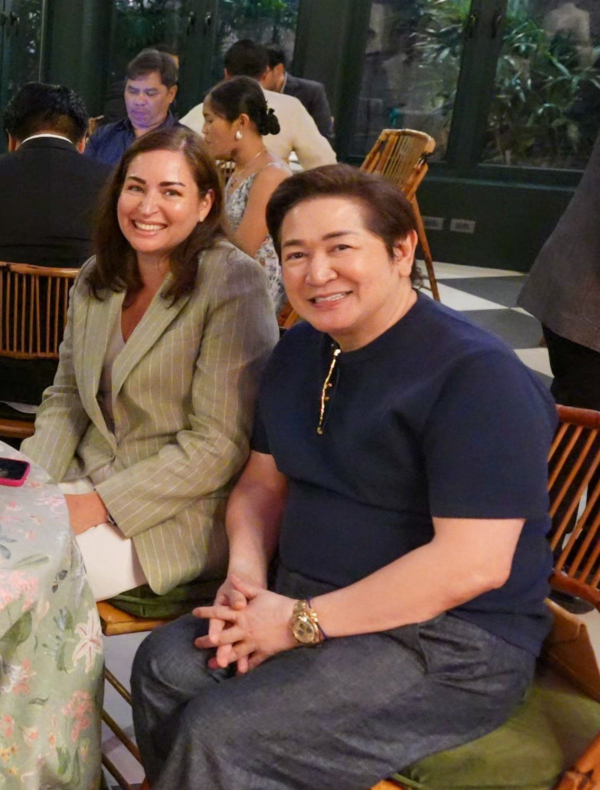 Bianca Zobel and Paul Cabral.