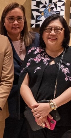 SMHCC SVP for Operations Cathy Nepomuceno and SMHCC Quality Assurance and Sustainability VP Leah Magallanes.