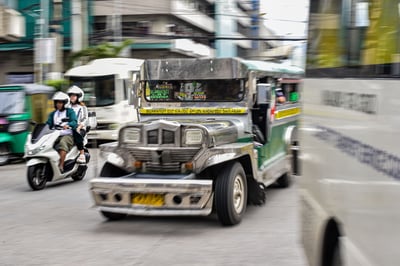Jeepneys around Manila before the Nationwide Transport Strike