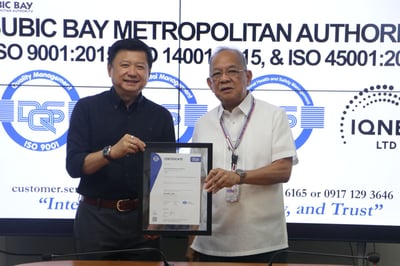 DQS Philippines awards SBMA with ISO 45001 certification