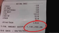Bill ng kuryente, tumataginting na P1 milyon!