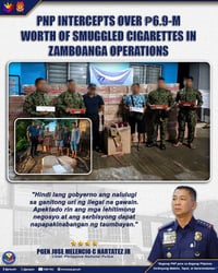 P6.9M smuggled cigarettes seized in Zamboanga police ops