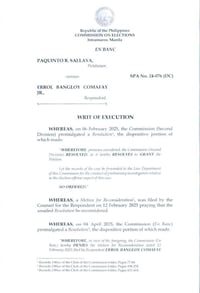 SC clears Errol Comafay Jr.; COMELEC orders new Tabuk City council proclamation