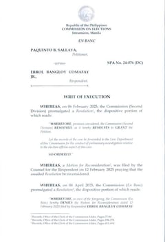 SC clears Errol Comafay Jr.; COMELEC orders new Tabuk City council proclamation