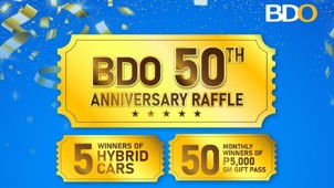 BDO marks 50th year with customer thanksgiving raffle