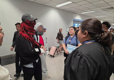 Injured Pinoy seafarers in drone attack repatriated