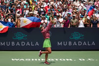 ALEX Eala savors the sweetness of her first WTA title after beating world No. 3 Jessica Pegula to conquer the Washington Open on Tuesday (Manila time) at the William H.G. FitzGerald Tennis Center in Washington, DC.