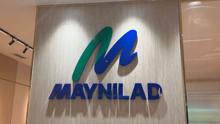 Maynilad welcome signage at the MWSS Compound in Quezon City