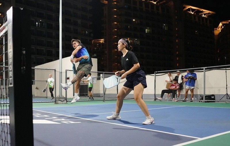 Players compete on one of the pickleball courts at SM Supermalls, which has rapidly expanded its nationwide network of courts to meet growing demand for the sport and promote active lifestyles.
