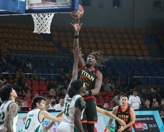 TIRRELL Brown dominates with 36 points and 10 rebounds to lead Titan Ultra to a 132-128 victory over Macau in the PBA Season 50 Governors’ Cup last night at the Ninoy Aquino Stadium.