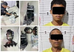 Auto parts worth P40k recovered from Akyat-Bahay suspects in Tandang Sora
