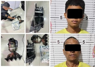 Auto parts worth P40k recovered from Akyat-Bahay suspects in Tandang Sora 