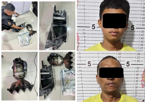 Auto parts worth P40k recovered from Akyat-Bahay suspects in Tandang Sora 